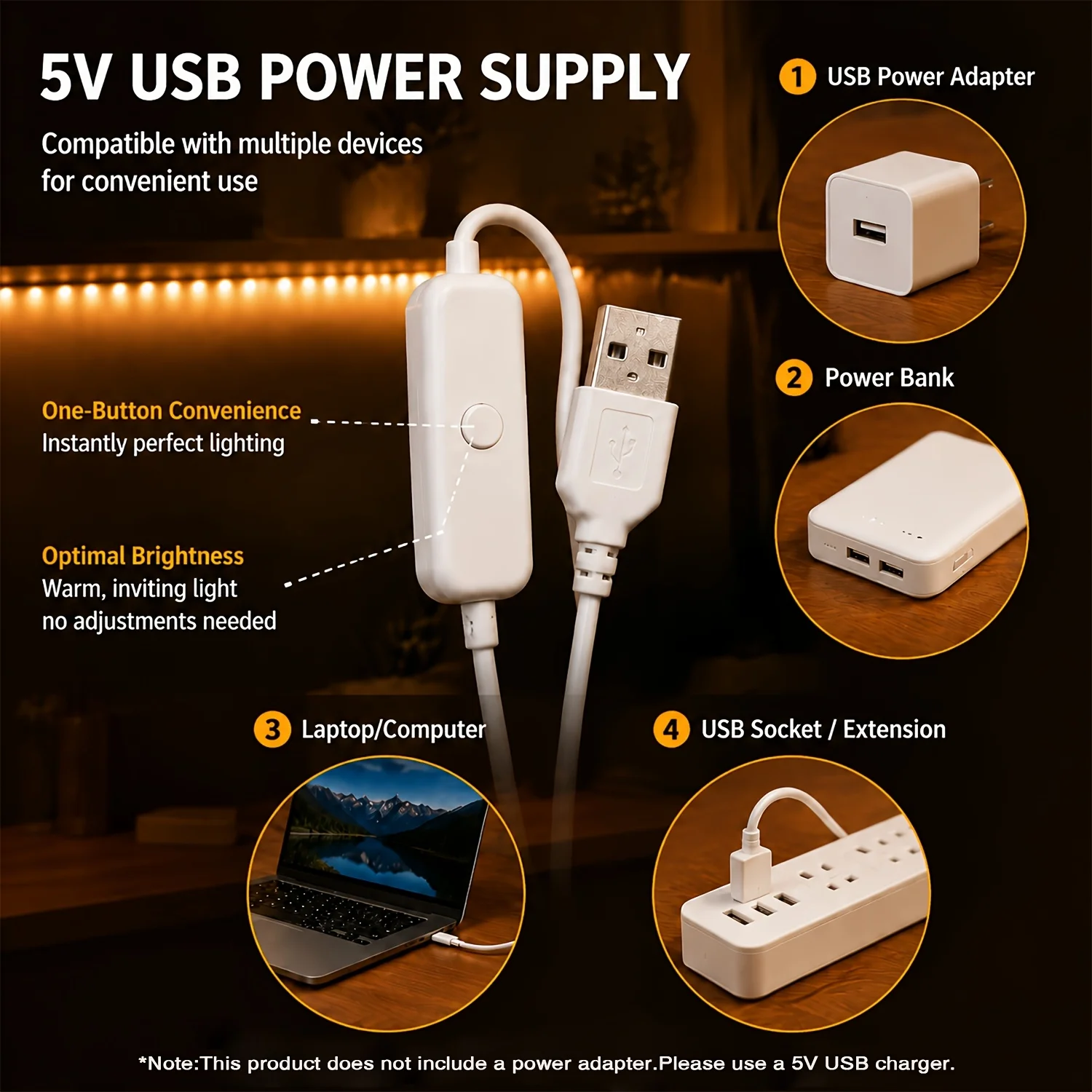 LED Strip Lights USB Button Co - Led Strip Lights recension och pris
