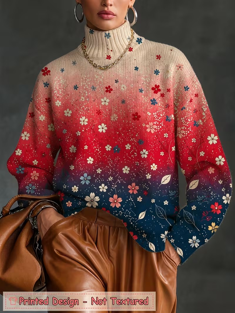 Women Turtleneck T shirt Gradi - Wallpaper recension och pris