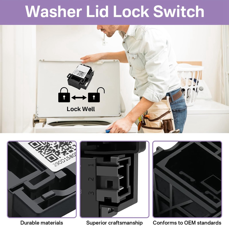 WH01X27954 Washer Lid Lock Swi - Door Lock recension och pris