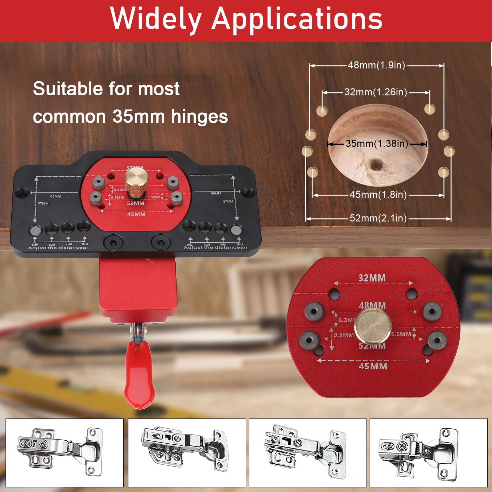 35mm Hinge Jig Dowel Jig Dowel - Cabinet Hinges recension och pris