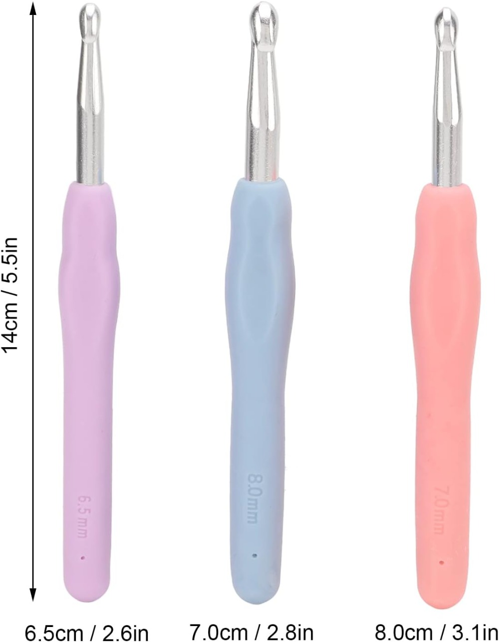 Ergonomic Crochet Hooks Set La - Tape Measure recension och pris